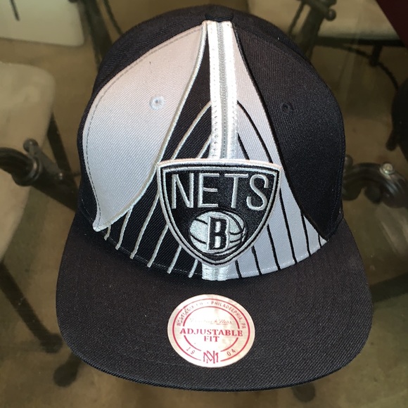 NBA short bridge SnapBack “NETS” basketball hat - Picture 2 of 4